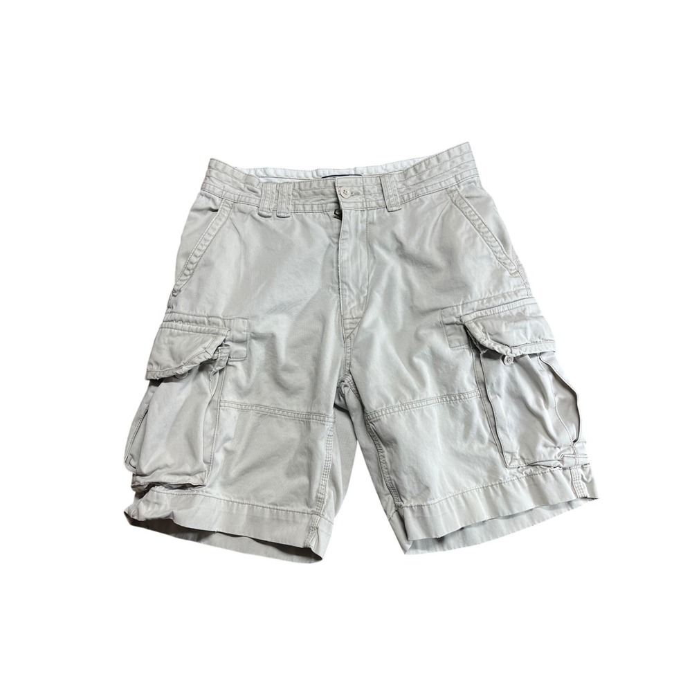 Polo Ralph Lauren Mens Tan Khaki Cotton Classic Polo Chino Cargo Shorts Size 32